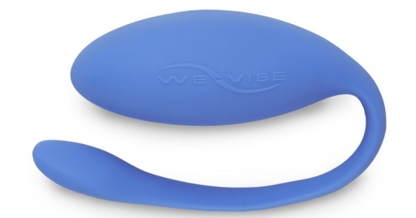 Виброяйцо WE-VIBE Jive голубой,силикон,9 см.
