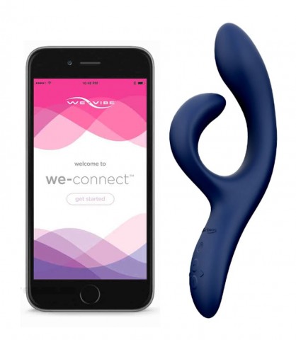 Вибратор для пар WE-VIBE Nova 2 синий,силикон,21,7 см. 