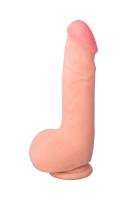 Вибратор с пультом ДУ RealStick Elite Vibro, TPR, телесный, 10 режимов вибрации, 16 см