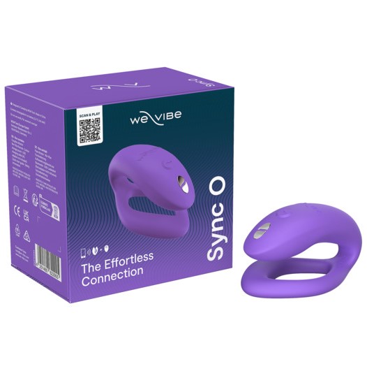Вибратор для пар WE-VIBE Sync O пурпурный,силикон,8 см.