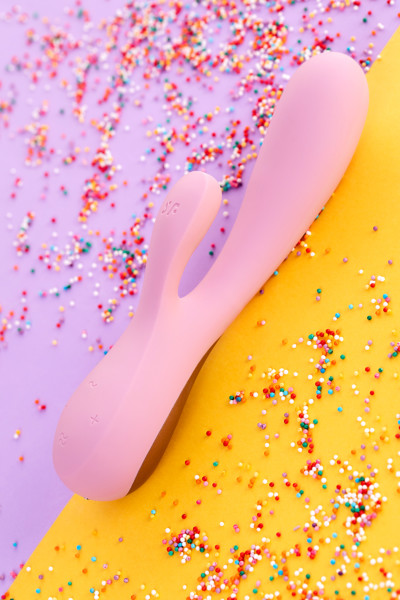 Нереалистичный вибратор Satisfyer Mono Flex, розовый, 11,0 см, Ø 4,0
