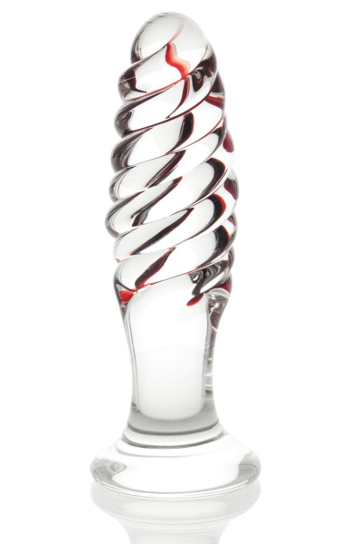 Анальная втулка Sexus Glass, стекло, прозрачная, 15,5 см, Ø 3,5 см