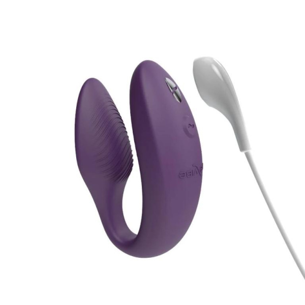 Вибратор для пар WE-VIBE Sync NEW пурпурный,силикон,7,5 см.