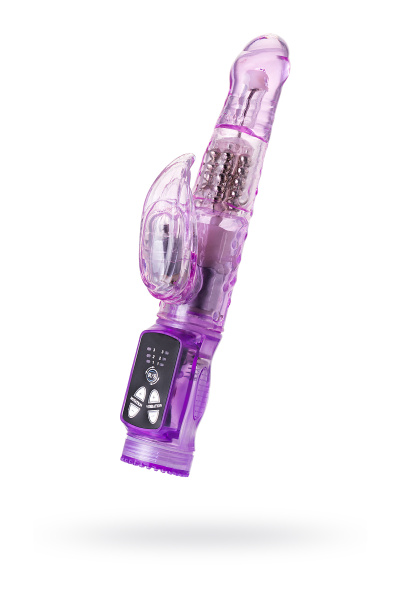 Вибратор TOYFA A-Toys High-Tech Fantasy, с клиторальным стимулятором, фиолетовый, 22 см