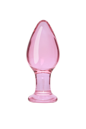 Анальная втулка Sexus Glass, стекло, фиолетовая, 10 см, Ø 4 см