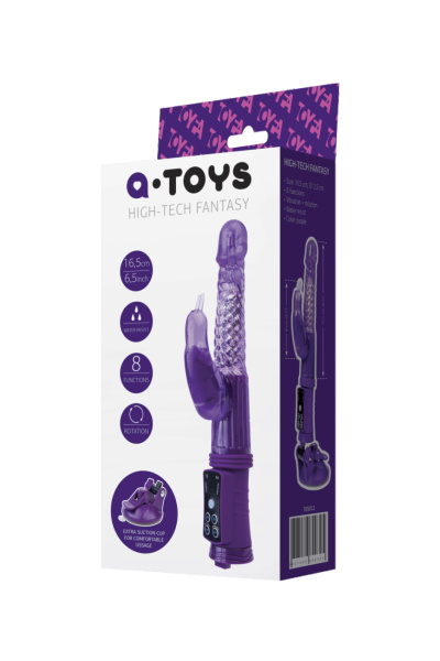 Вибратор на присоске TOYFA A-Toys,  фиолетовый  10,5 см. Ø 2,5