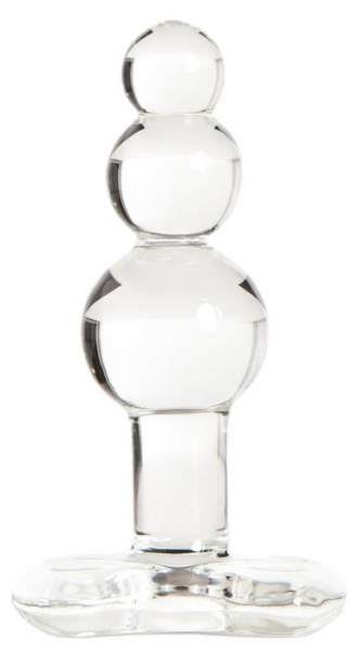 Анальная втулка Sexus Glass,стекло, прозрачная, 10 см, Ø 4