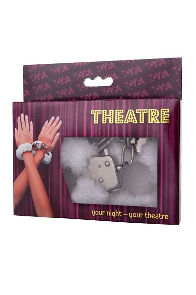 Наручники, TOYFA Theatre белые, 28,0 см, Ø 6,0