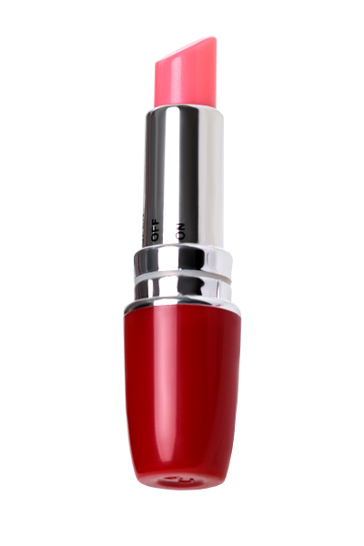 Вибромассажер TOYFA A-Toys Lipstick, пластик, красный, 9 см