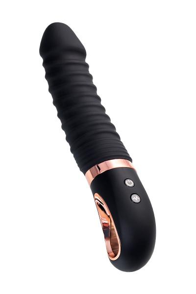 Вибратор  нереалистичный  WANAME D-SPLASH HURRICANE, силикон, чёрный, 22,5 см