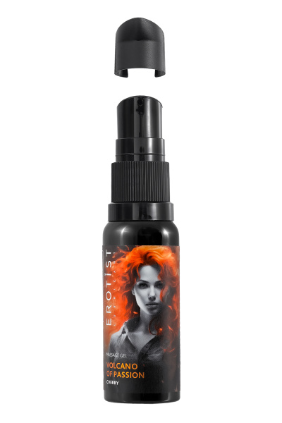 Гель Erotist с эффектом вибрации VOLCANO OF PASSION: CHERRY (со вкусом вишни), 25 мл