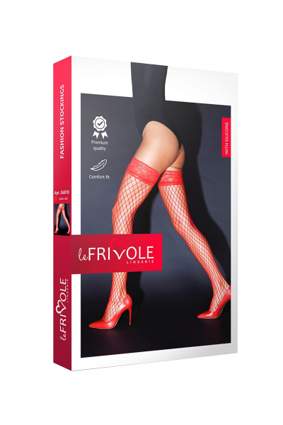 Чулки в крупную сетку Le Frivole Sense, S/M