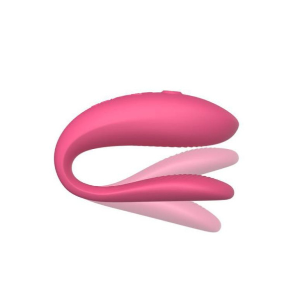 Вибратор для пар WE-VIBE Sync Lite розовый,силикон,7,5 см.
