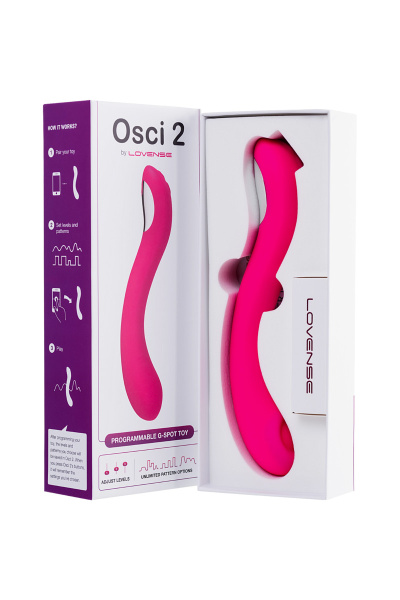 Нереалистичный вибратор Lovense Osci 2,  22 см