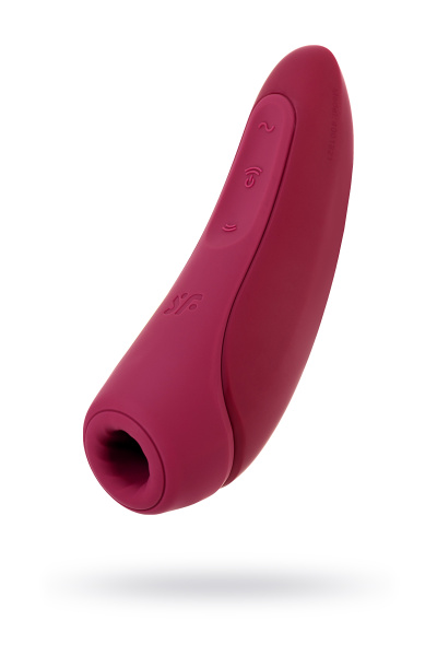 Вакуум-волновой бесконтактный стимулятор клитора Satisfyer Curvy 1+, красный, 13,4 см