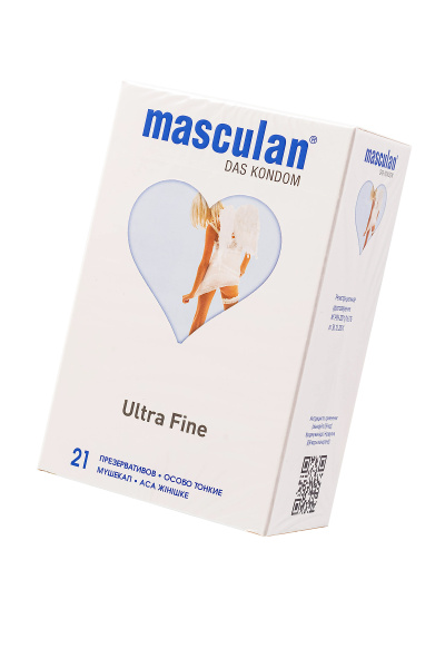 Презервативы Masculan, Ultra Fine №21, особо тонкие, 19 см, 5,3 см, 21шт