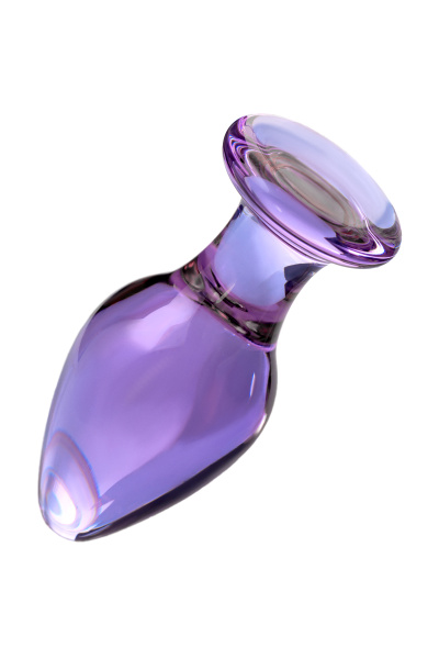 Анальная втулка Sexus Glass, стекло, розовая, 10 см, Ø 4 см