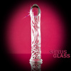 Фаллоимитатор Sexus Glass,стекло, прозрачный , 16,5 см