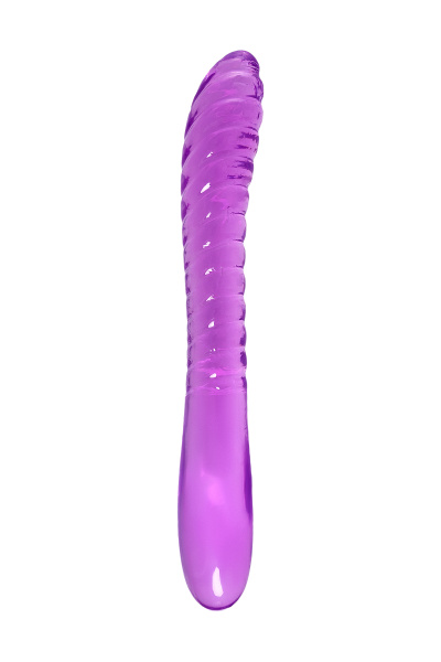 Фаллоимитатор   двусторонний  TOYFA A-Toys Frica, TPE, фиолетовый, 23 см
