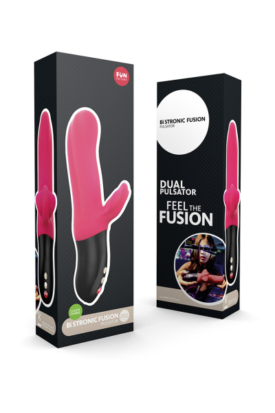 Пульсатор Fun  Factory BI STRONIC FUSION, красный, 13,5 см, Ø 3,5