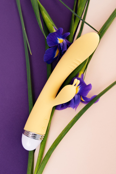 Вибратор с клиторальным стимулятором TOYFA Flovetta  Aster