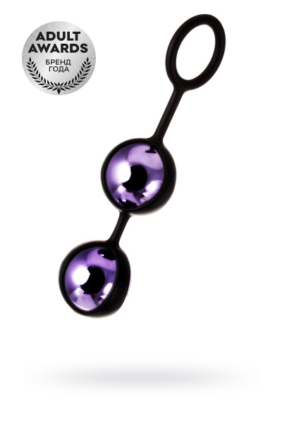 Шарики вагинальные TOYFA A-Toys, фиолетовый, Ø 3,5, 70 гр.