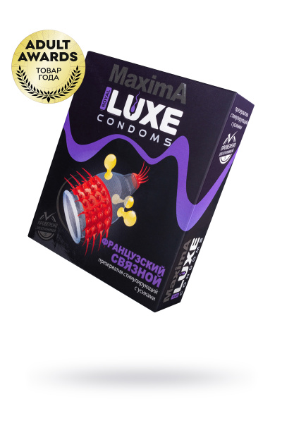 Презервативы Luxe, maxima, «Французский связной», 18 см, 5,2 см, 1 шт.