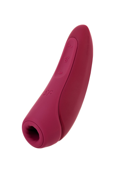 Вакуум-волновой бесконтактный стимулятор клитора Satisfyer Curvy 1+, красный, 13,4 см
