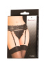 Пояс для чулок и стринги кружевные, черные, (42-44)