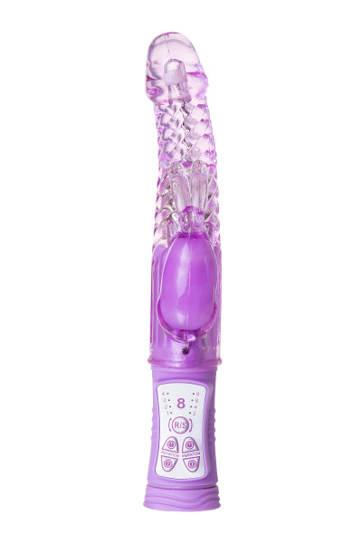 Вибратор TOYFA A-Toys HIGH-TECH Fantasy,с клиторальным стимулятором, фиолетовый, 22,5 см