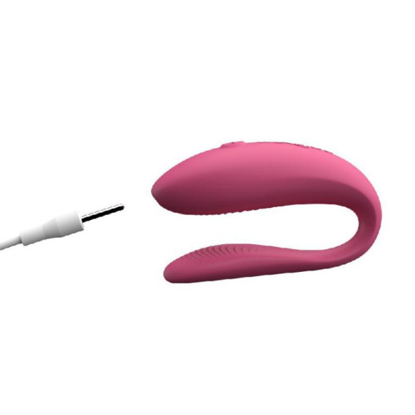 Вибратор для пар WE-VIBE Sync Lite розовый,силикон,7,5 см.
