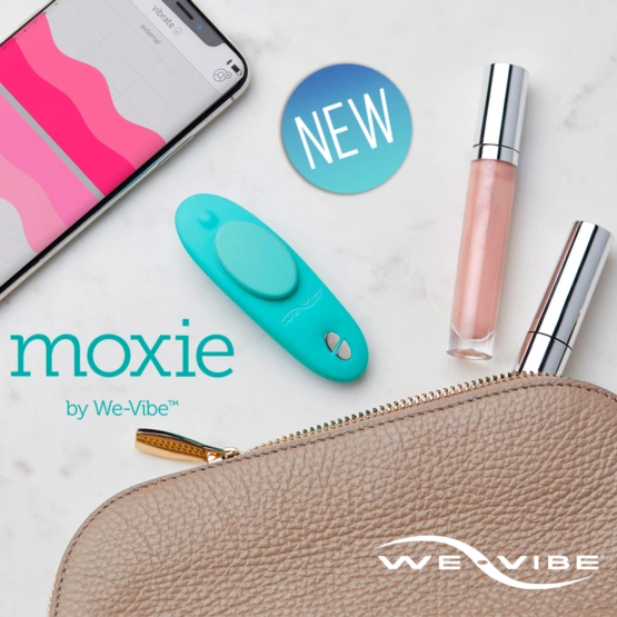 Вибратор для стимуляции клитора в трусики WE-VIBE Moxie мятный,силикон,8,5 см.